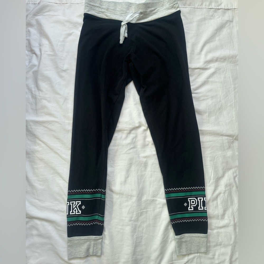Victoria’s Secret PINK Yoga Jogger Pants Black Size Medium